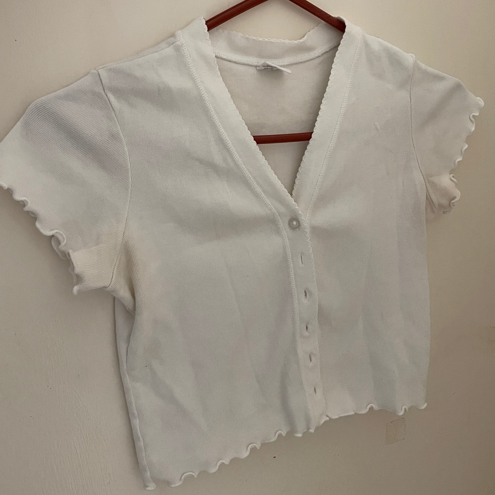 White brandy Melville crop top